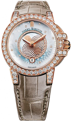 Review Harry Winston Ocean Moon Phase 36mm OCEQMP36RR029 watch Replica - Click Image to Close